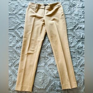 White House Black Market Cream Slim Ankle Pants